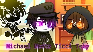 Michael Meets Ticci Toby | Afton Family | FNAF AU | Gacha Club