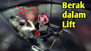 Taik!  BERAK di dalam LIFt muncrat ke wajah orang!!  Prank terbodoh gila!!