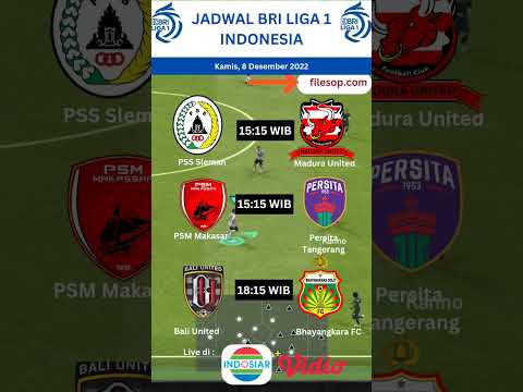 Jadwal Bola Hari ini | PSM VS Persita | PSS Sleman VS Madura United | Bali United VS Bhayangkara