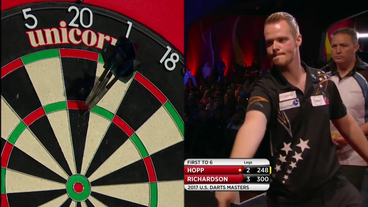 PDC US Darts Masters 2017 First Round Max Hopp vs Dave Richardson