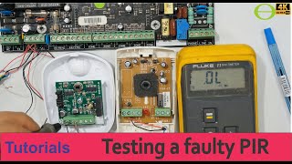 Testing a faulty PIR alarm sensor - OPTEX