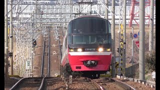 名鉄2019富士松駅【1000系パノラマスーパー新旧離合】