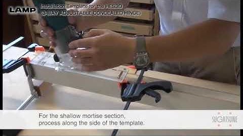 Sugatsune - HES3D Installation Template - MAREK Industrial a.s.