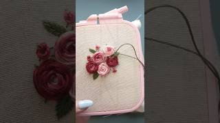 Simple Rose Bouquet Embroidery embroidery roses simpletutorial shorts