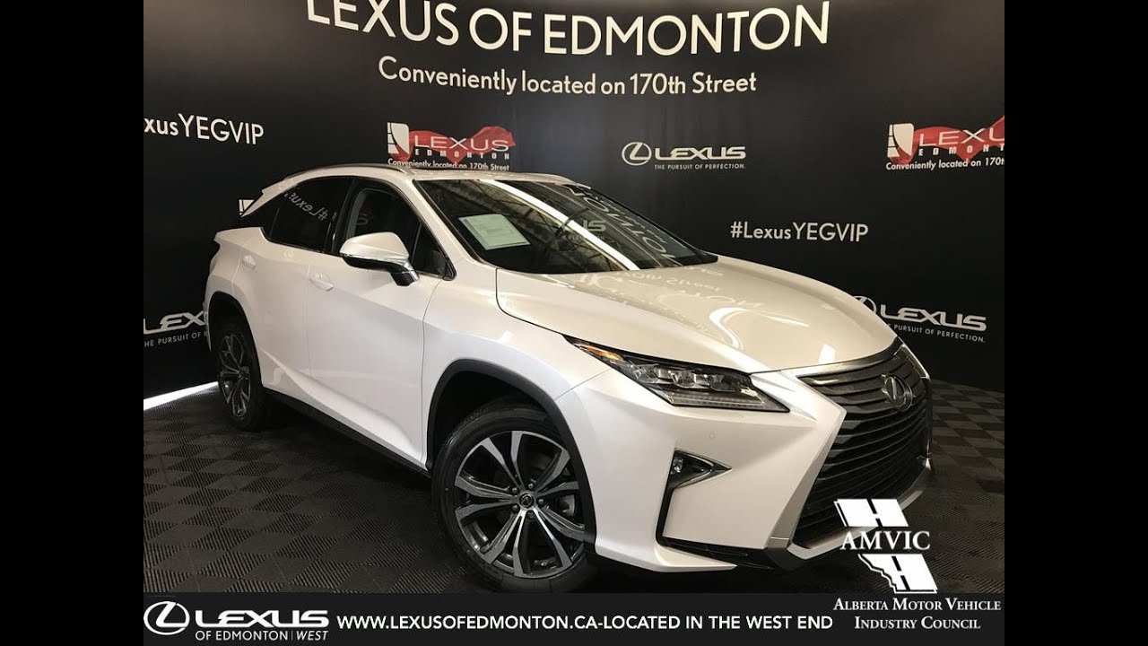 White 2019 Lexus Rx 350 Luxury Package Walk Through Review Downtown Edmonton Ab