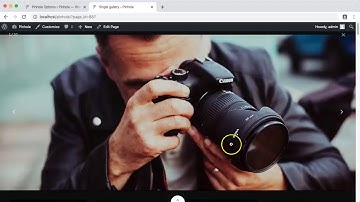 Adding a single gallery - Pinhole WordPress theme