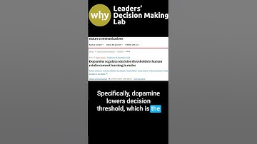 Decision Thresholds: The Role of Dopamine in Decision Making