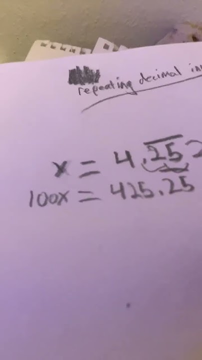 how-to-turn-a-repeating-decimal-into-a-fraction-math-tutorial