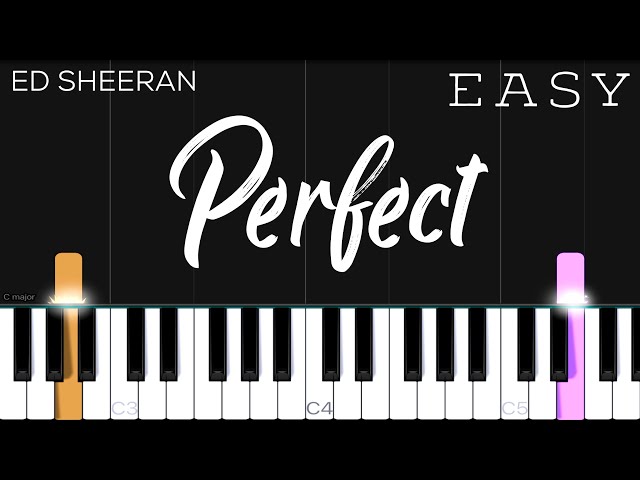 Perfect - Ed Sheeran | EASY Piano Tutorial class=