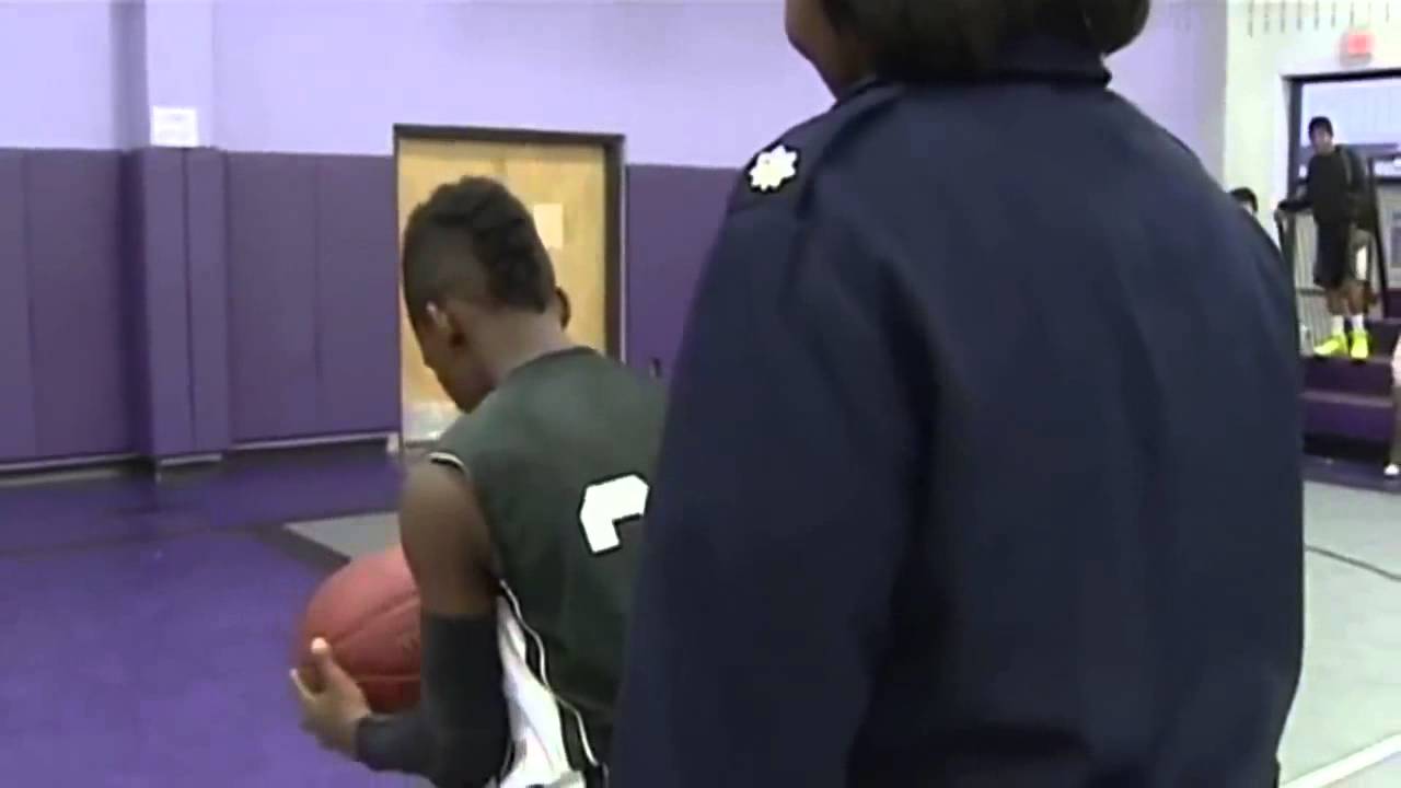 13 Year Old Surprised At Free Throw Line By His Military Mom YouTube