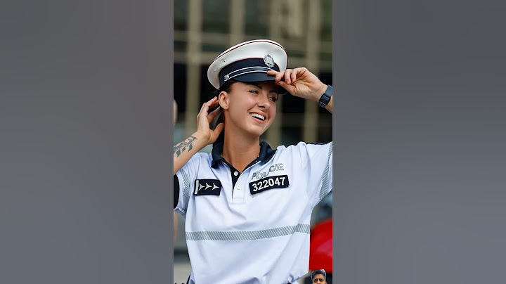 Please arrest MI ♥️beautiful police officer from Czech #police #streetphotography #photoshoot #yt