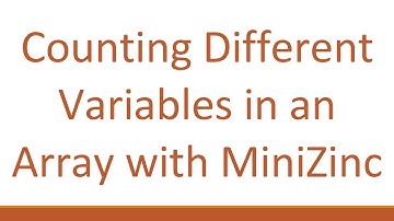 Counting Different Variables in an Array with MiniZinc