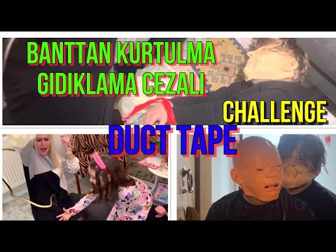 EVE HIRSIZ GİRDİ DUCT TAPE CHALLENGE BANTTAN KURTULMA GIDIKLAMA CEZALI