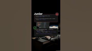 Junior Vs Senior Fronted developer #programming #webdevelopment #javascript #html #css #shorts #js