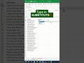 SUBSTITUTE in Excel‼️ #excel