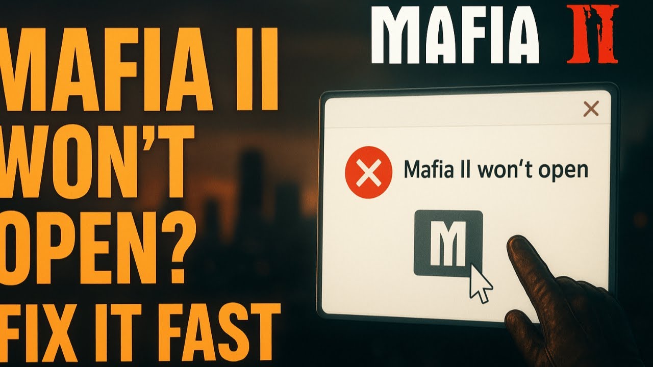 How to Fix Mafia 2 Not Opening PC Windows 7/8/10/11 2025 (Fast & Easy Guide)