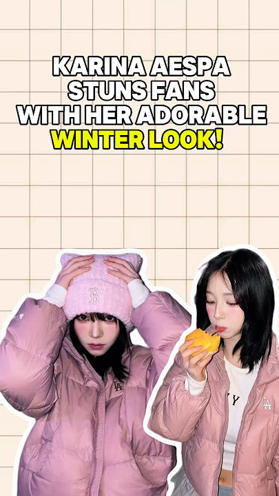 Karina aespa Stuns Fans with Her Adorable Winter Look! #kpopnews #kpop #karinaaespa #karina #aespa
