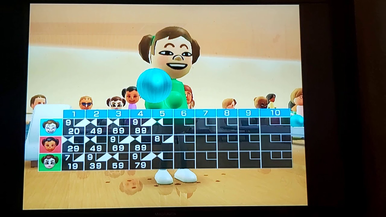 Wii Sports - Bowling - Midori Vs Miyu Vs Sophia