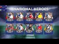 NATIONAL HEROES 2 HUGE PACK OPENING | 2 X F2P CARDS + FREE NATIONAL HEROES ERIKSEN | FIFA MOBILE 21