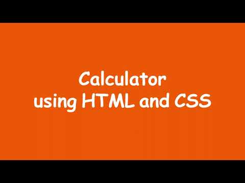 HTML & CSS Calculator Tutorial: Build and Style Your Own Calculator