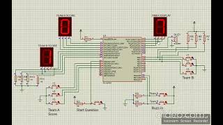 Quiz Buzzer Scoreboard using PIC16F887 | Proteus Simulation | Microcontrollers Project
