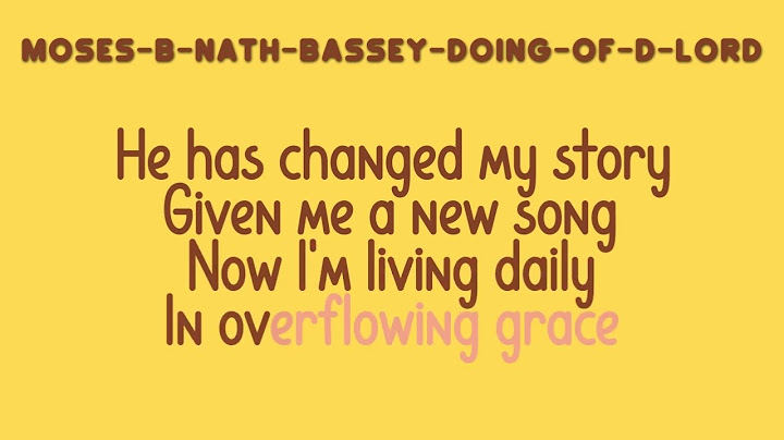 Moses Bliss & Nathaniel Bassey - Doing Of The Lord ( Lyrics Video ) @GospelloverMedia