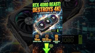 Destroy 4K Gaming with the Gigabyte RTX 4080! 🚀 #RTX4080 #Shorts