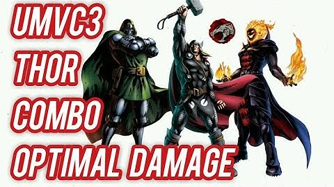 UMVC3 / THOR - Dormammu - Doom | Combo Optimal Damage - 1Bar NO XFactor