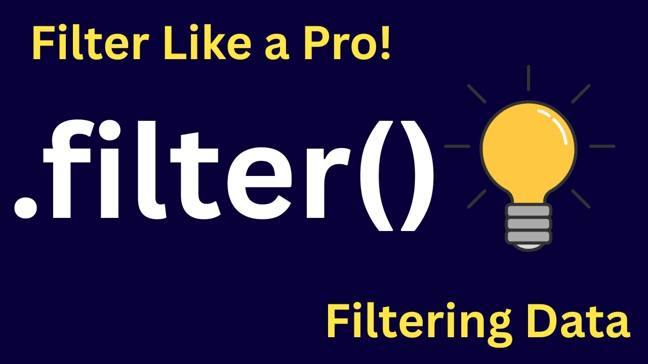 🔥 Stop Using Loops! Master .filter() in JavaScript