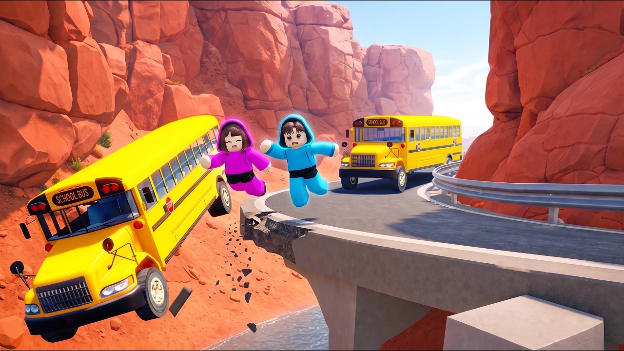 Popo Dan Mimi Diajak Kak Yuta Mio Jadi Supir Bus Sekolah || ROBLOX