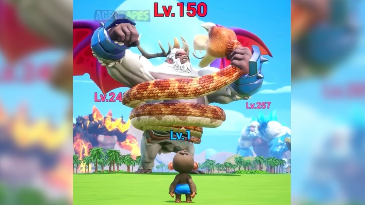 Обзор рекламы Age Of Apes. Все уровни 22: Выживание маленькой гориллы