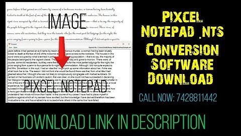 Almost 100% Accurate Software for Pixcel Notepad Data Entry. Convert Images to .nts Pixcel Notepad