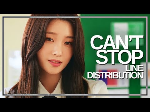DIA(다이아) - Can't Stop : Line Distribution (Color Coded)