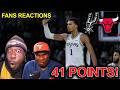 NBA fans reaction to Spurs beating the Bulls — Wembanyama SEASON HIGH 41 POINTS 😱