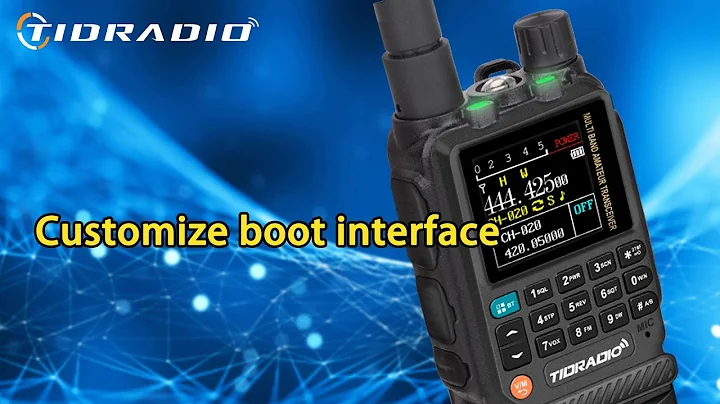 TIDRADIO TD-H3 Lesson 17 | Customize boot interface