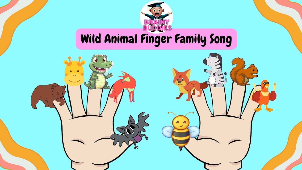Wild animals finger family song Finger Family Wild Animals Learn