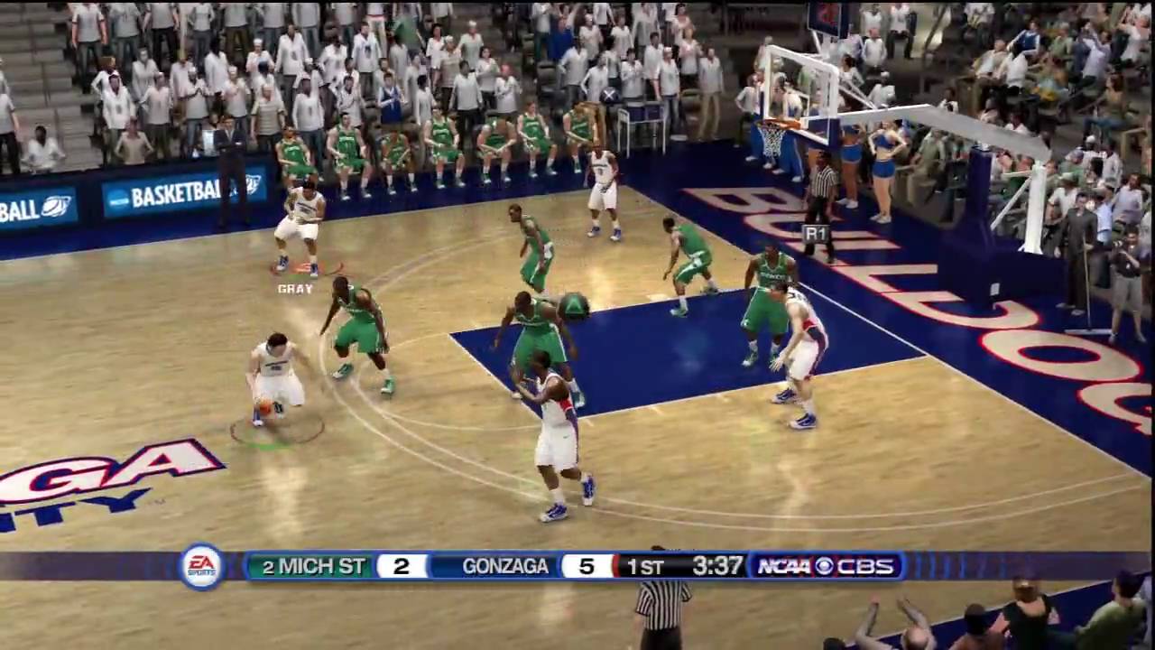 NCAA Basketball 10 (PS3) Gonzaga vs