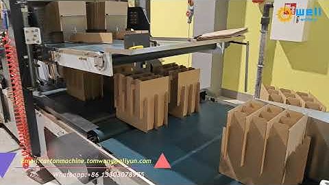 Cardboard partition assembler machine#partitionassemler #manufacturing