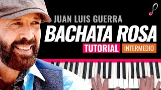 Como tocar "Bachata Rosa"(Juan Luis Guerra) - Piano tutorial y partitura