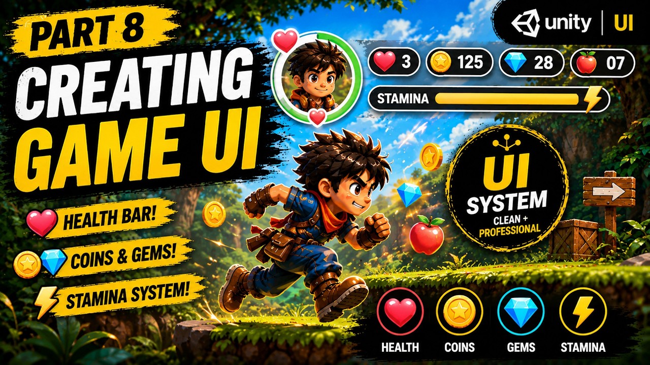 Game UI Part 8 | Unity 2.5D Game Development Course | Complete Game from Scratch