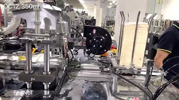 350ml 12oz coffee tea paper cup making machine OC12 FeeNoT.com Best paper container machinery