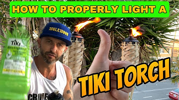 How To Light A Tiki Torch (Tiki) How To Safely Light A Tiki Torch