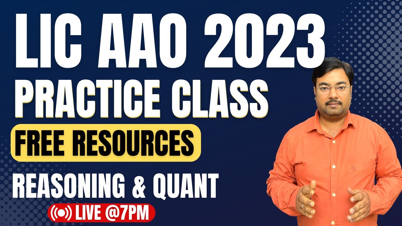 LIC AAO 2023 Exam | Practice Class | Free Resources | Study Plan ...