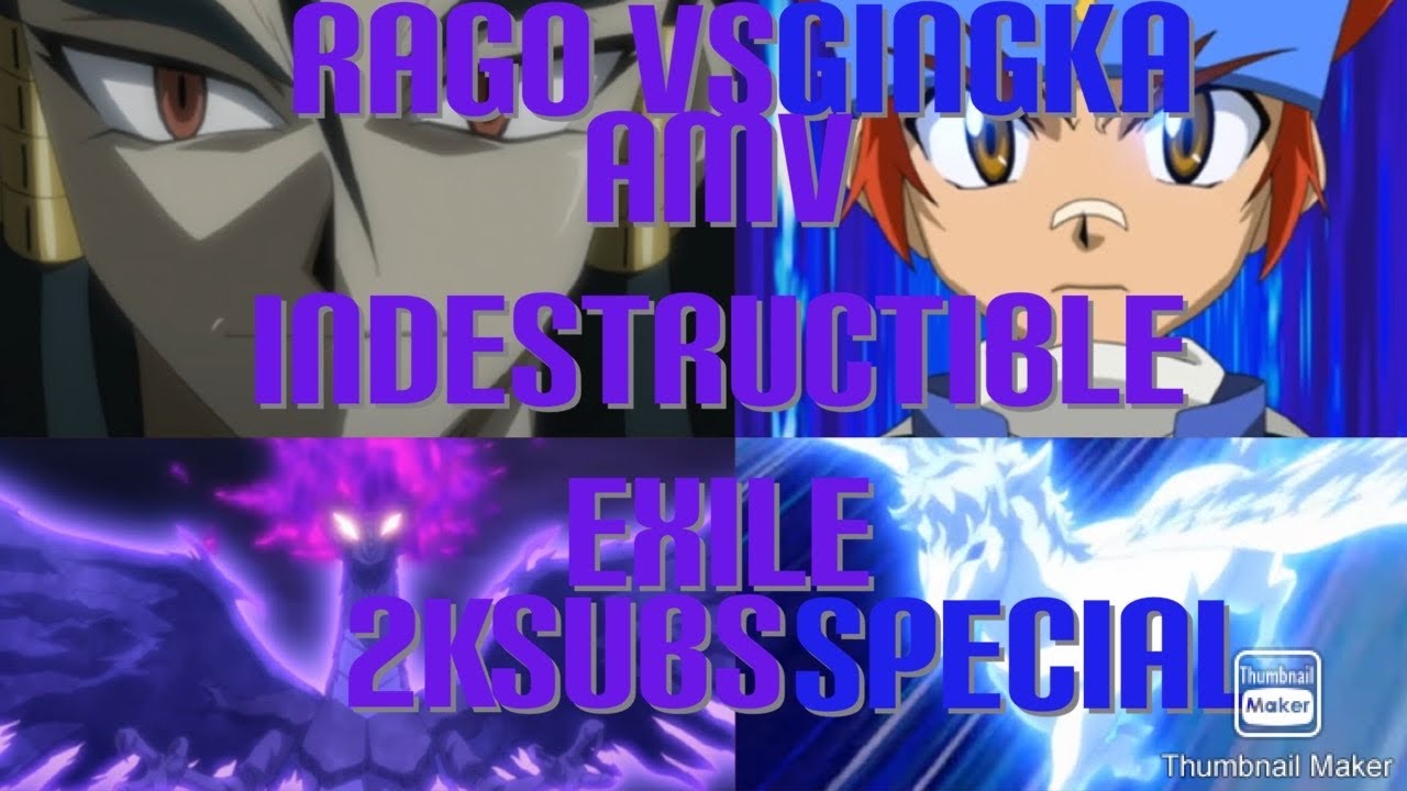 Rago Vs Gingka AMV Indestructible Exile 2K Sub Special YouTube