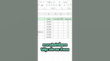 ✍🏻 สอนสร้างปุ่ม เพิ่ม-ลด ในตาราง Excel 💚 Part 1 #button #excel #exceltips #techninja