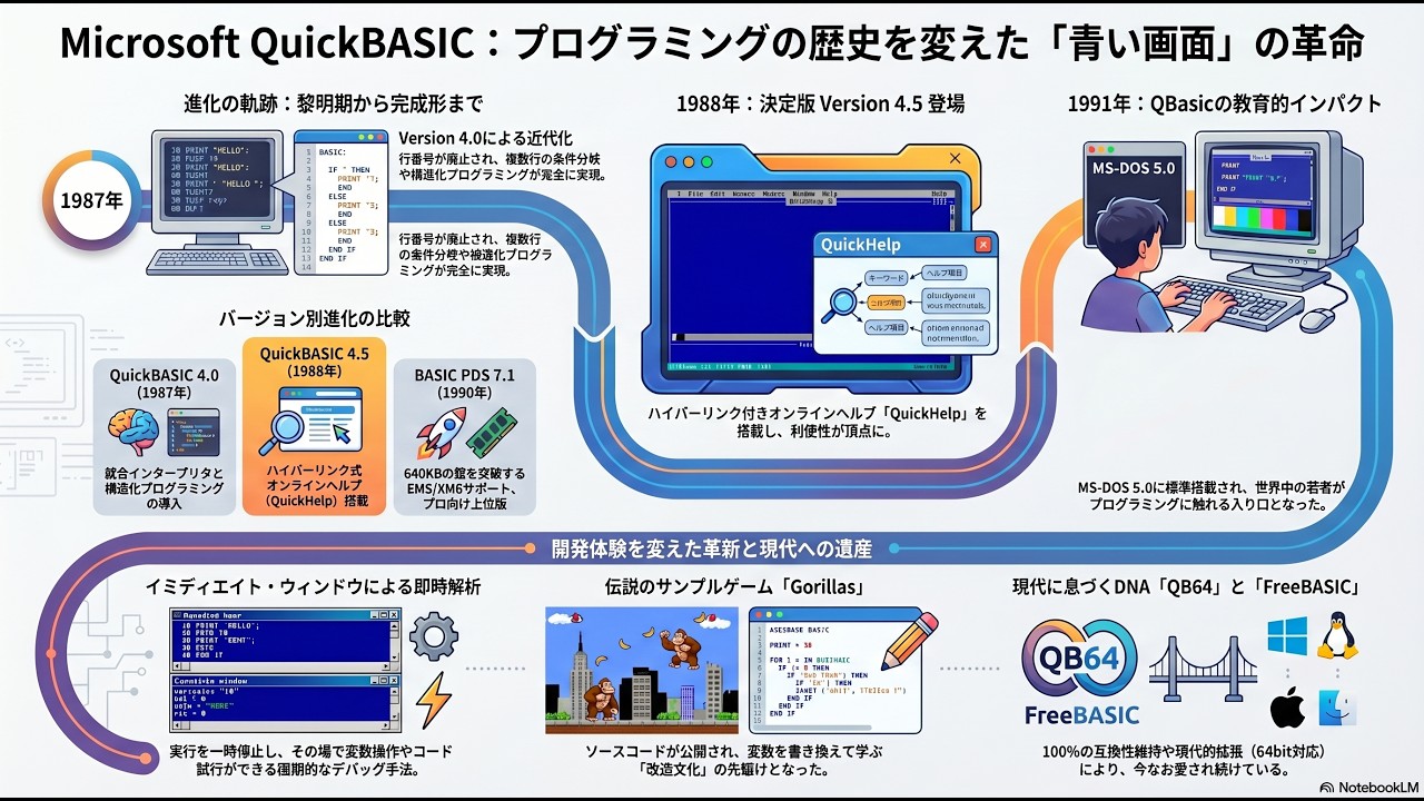 QuickBASICの壮大な歴史 - YouTube