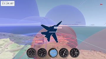 TacView - DCS F-14B Supersonic High-Aspect Guns Kill