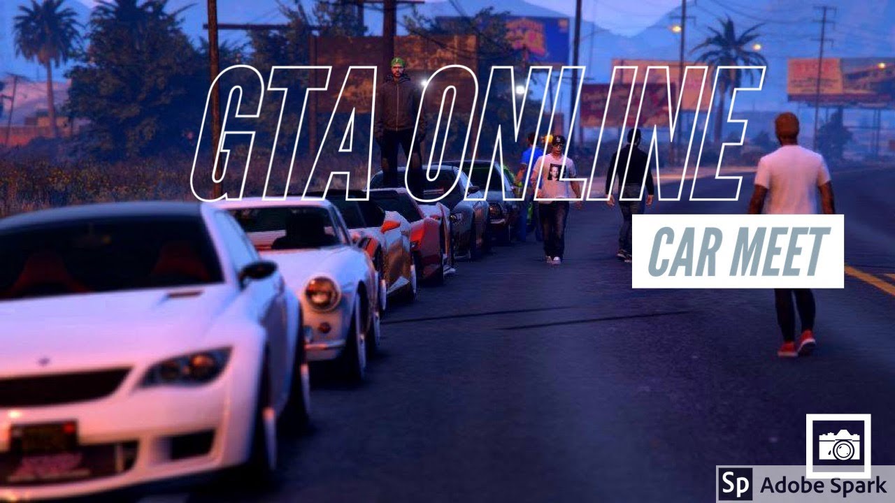 GTA 5 ONLINE CAR MEET PS4 YouTube