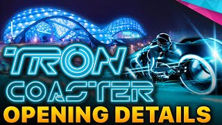 Opening Details for TRON COASTER at Walt Disney World - Disney News