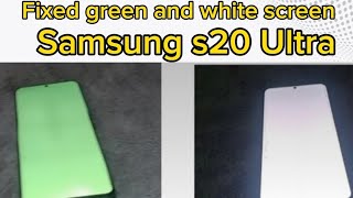 samsung s20 ultra green and white screen fixed | mamshie gina tv